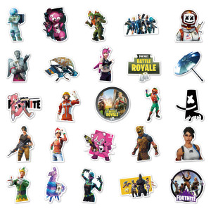 50 Fortress Night Game Character Luggage Waterproof Graffiti Stickers Scooter Computer Tablet Cartoon Decoration Waterproof Stickers
