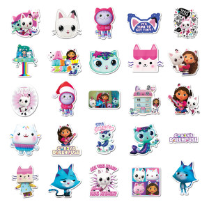 50 Gabi Dollhouse Luggage Stickers Creative Waterproof Graffiti Scooter Computer Tablet Cartoon Decoration Waterproof Stickers