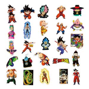 50 Anime Dragon Ball Graffiti Stickers, Luggage Trolley, Water Cup, Guitar Skateboard Waterproof DIY Waterproof Stickers