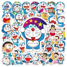 50 Dingdang Cat Doraemon Stickers Cartoon Luggage Skateboarding Electric Scooter Water Cup Graffiti Waterproof Stickers