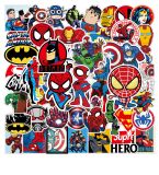 50 Superman stickers, children's cartoon DIY stickers, laptops, water bottles, suitcases, laptops, waterproof stickers