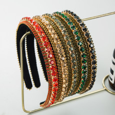 Baroque sponge full diamond  headband hair accessories