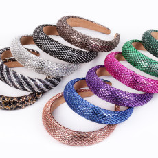 Baroque sponge full diamond  headband hair accessories