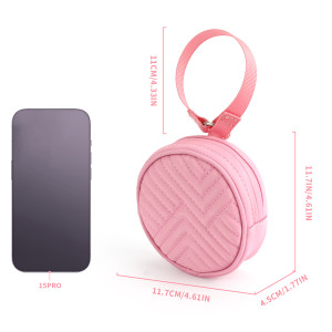 Lulu same style wrist bag portable simple mini change storage bag key bag pendant