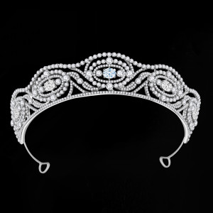 Alloy Crystal Crown Wedding Ball Party Bridal Crown