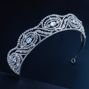Alloy Crystal Crown Wedding Ball Party Bridal Crown