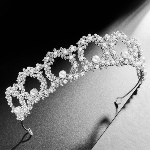 Alloy Crystal Crown Wedding Ball Party Bridal Crown