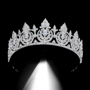 Alloy Crystal Crown Wedding Ball Party Bridal Crown