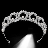 Alloy Crystal Crown Wedding Ball Party Bridal Crown