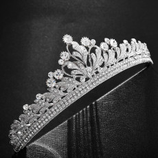 Alloy Crystal Crown Wedding Ball Party Bridal Crown