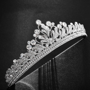Alloy Crystal Crown Wedding Ball Party Bridal Crown