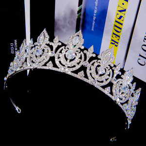 Alloy Crystal Crown Wedding Ball Party Bridal Crown
