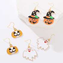 Halloween Pumpkin Skull Ghost Bat Earrings