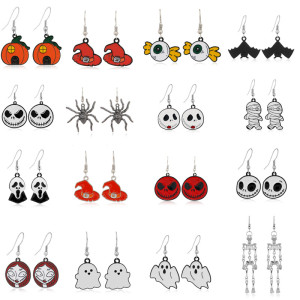 Halloween Personalized Activity Skull Alloy Earrings