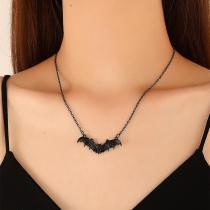 Halloween Punk Black Bat Necklace