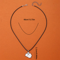 Halloween Ghost Ghost Face Pumpkin Necklace