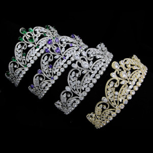 Alloy Crystal Crown Wedding Ball Party Bridal Crown