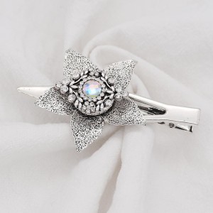 snap sliver hair accessories  fit 20MM snaps style jewelry