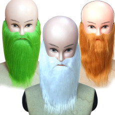 Halloween Christmas beard costume, stage performance props, big beard, and full face