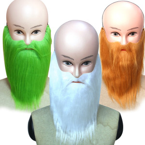 Halloween Christmas beard costume, stage performance props, big beard, and full face