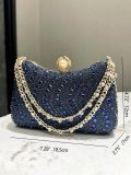 Fashion diamond studded bag, rhinestone handbag, chain, high-end feel, banquet bag, party bag