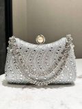 Fashion diamond studded bag, rhinestone handbag, chain, high-end feel, banquet bag, party bag
