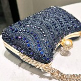 Fashion diamond studded bag, rhinestone handbag, chain, high-end feel, banquet bag, party bag