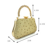 Fashion diamond studded bag, rhinestone handbag, chain, high-end feel, banquet bag, party bag