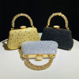Fashion diamond studded bag, rhinestone handbag, chain, high-end feel, banquet bag, party bag