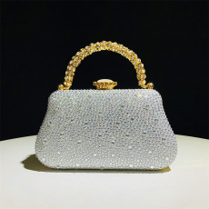 Fashion diamond studded bag, rhinestone handbag, chain, high-end feel, banquet bag, party bag