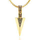 Stainless steel arrow pendant necklace