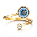 Stainless Steel Devil's Eye Ring