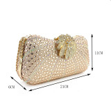 Fashion diamond studded bag, rhinestone handbag, chain, high-end feel, banquet bag, party bag
