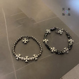 Stainless steel cross bracelet