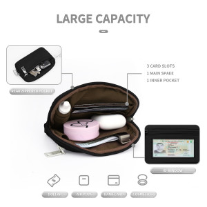 Lulu transparent PVC card bag wrist bag portable bank card change storage bag