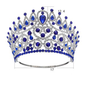 Alloy Crystal Crown Wedding Ball Party Bridal Crown