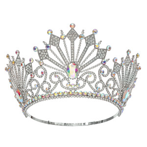 Alloy Crystal Crown Wedding Ball Party Bridal Crown