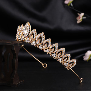 Alloy Crystal Crown Wedding Ball Party Bridal Crown