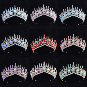 Alloy Crystal Crown Wedding Ball Party Bridal Crown