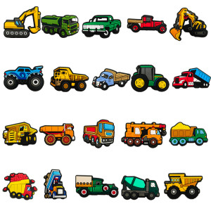 Cartoon Cute Engineering Vehicle Cartoon Kid junior style silicone bracelet  PVC luminous cartoon accessories creative Cartoon
