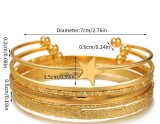 Opening pentagram bracelet set
