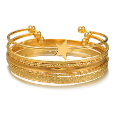 Opening pentagram bracelet set