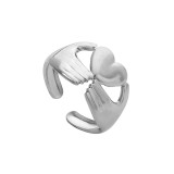 Stainless steel open ring