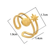 Stainless steel open ring