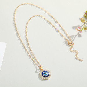 Türkiye Eye Drill Geometry Devil's Eye Pendant Necklace