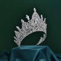 Alloy Crystal Crown Wedding Ball Party Bridal Crown