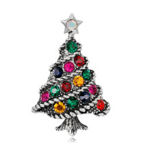 Christmas christmas tree Water Diamond Brooch