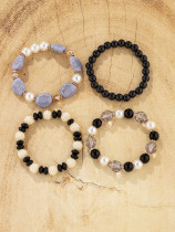 Bohemian ethnic style multi-layer wooden bead glass bead bead bead bracelet