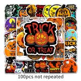 100 Halloween Graffiti Personalized Cartoon Festival Creative DIY Phone Case Luggage Waterproof Stickers