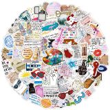 100 Taylor Lyrics Stickers Notebook Waterproof Decorative Graffiti Stickers Taylor Graffiti Waterproof Stickers